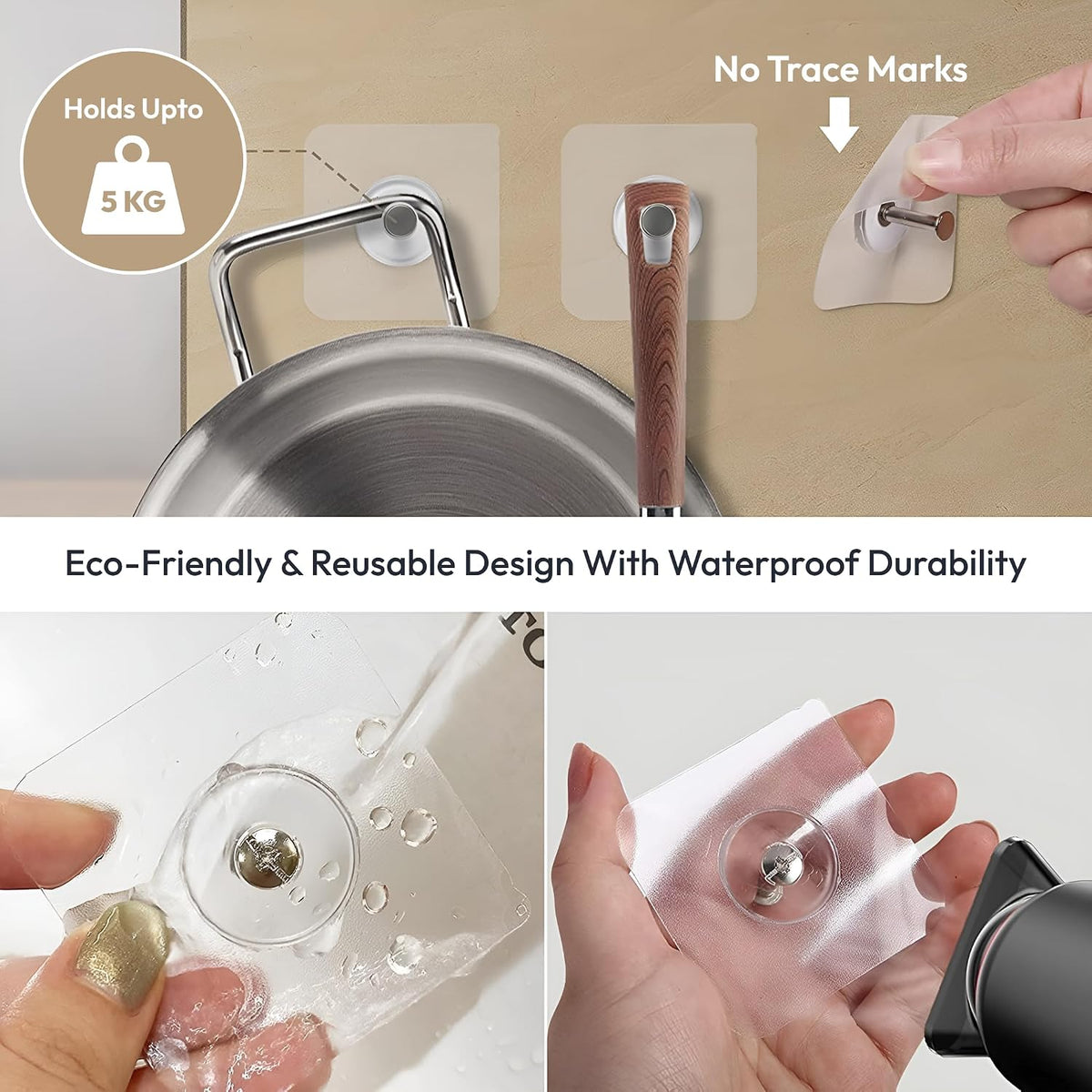 Heavy Duty Adhesive Wall Hooks